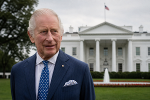 King Charles III visit to Washington DC, April 28, 2026 (AI-assisted image)