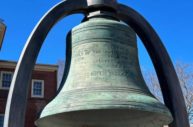 Bicentennial Bell in the Benjamin Rush Garden, Philadelphia